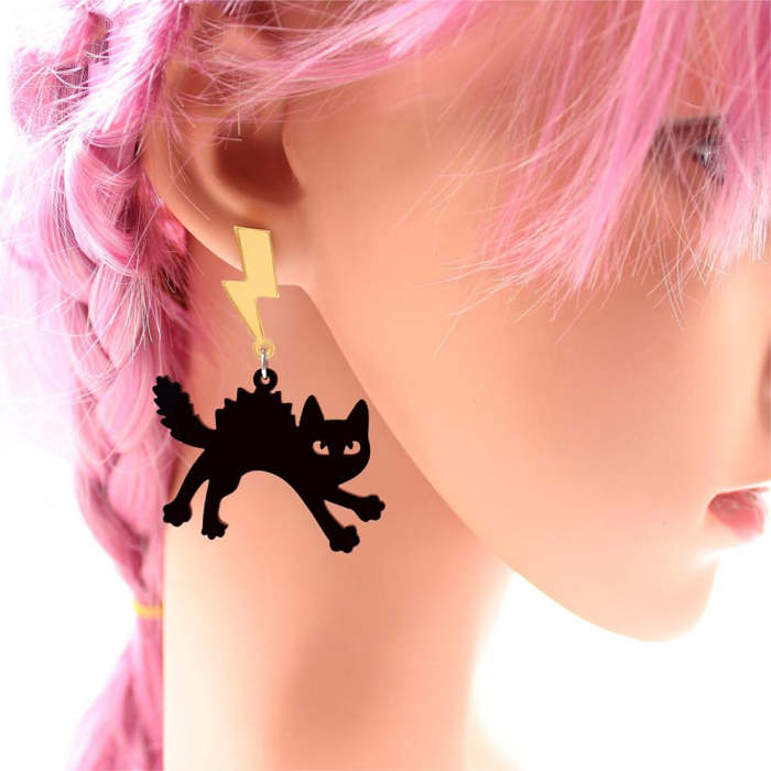 Electro Kitty Earrings