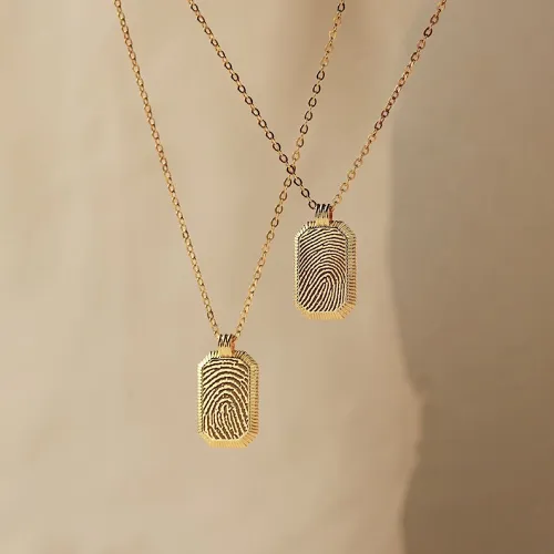 Memorial Thumbprint Necklace
