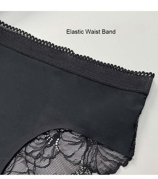 Minimalist Printed Sexy Ice Silk Matching Underwear Set For Couples