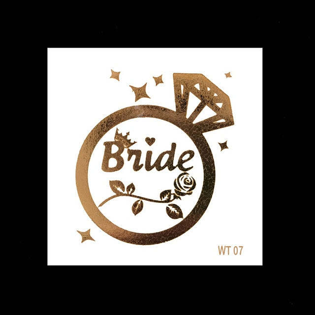 Bachelorette Party Temporary Tattoos - 10 PCs