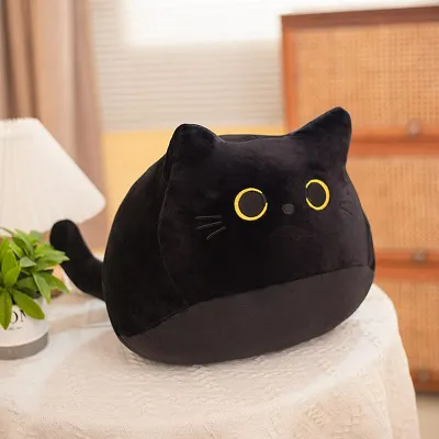 Chubby Black Cat Plush