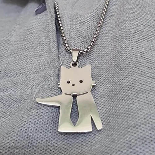 No Working! Cat Necklace