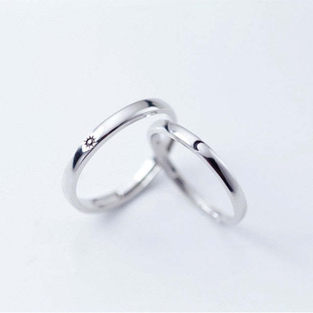 Sun and Moon Rings For Couples