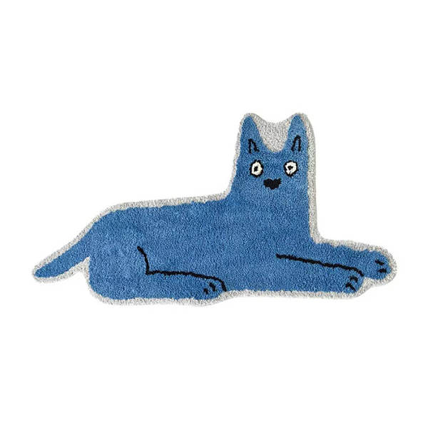 Designer Cat Doodle Rug