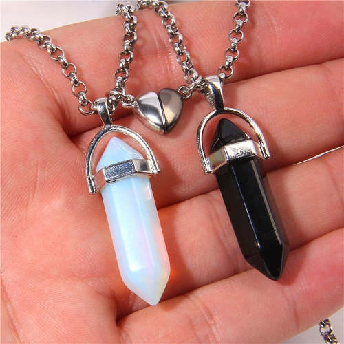 New Natural Stone Magnetic Couple Necklaces
