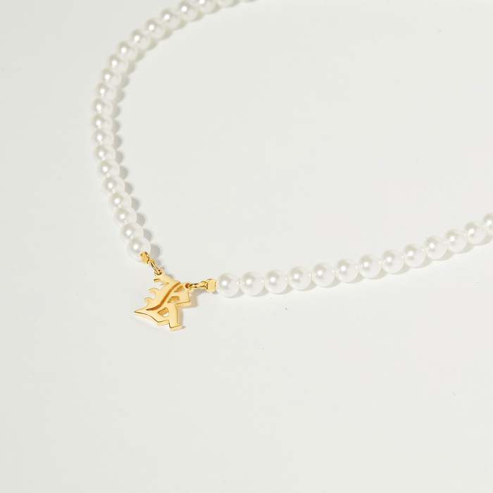 Custom Initial Pearl Necklace