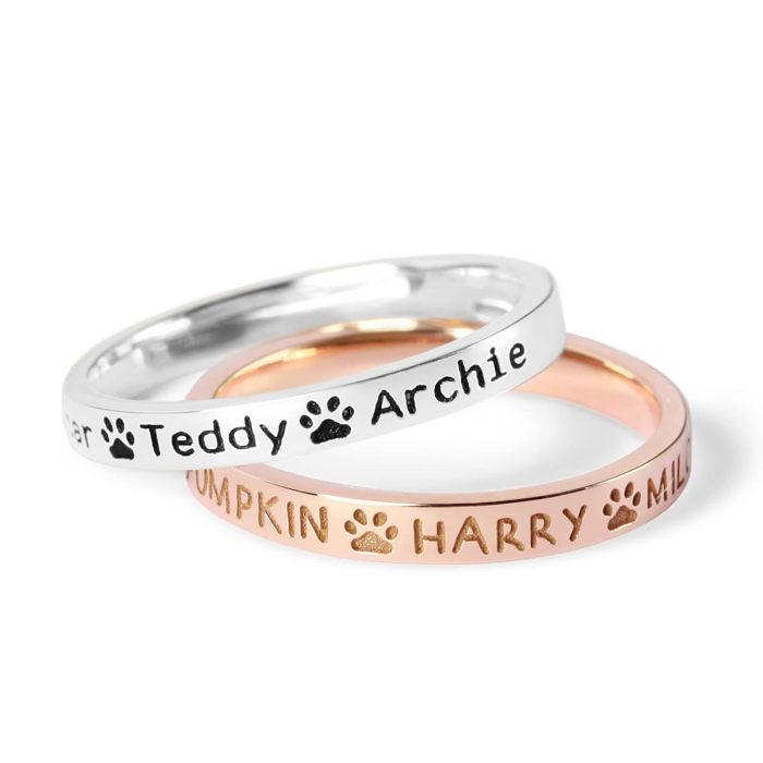 Custom Pet Name Ring