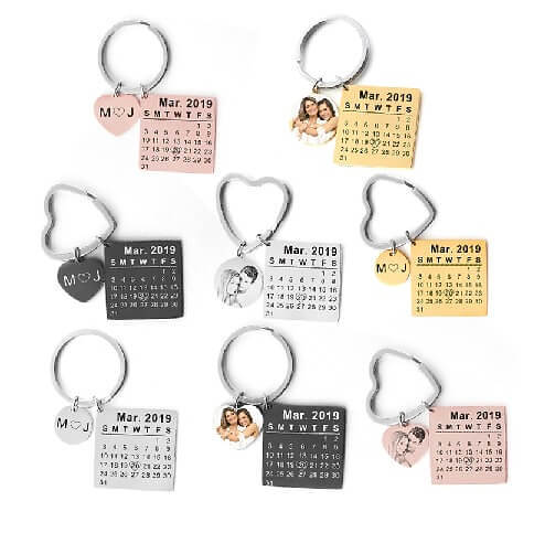 2025 Calendar Keychain Anniversary Gifts