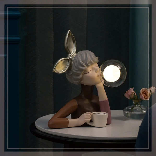 Ambient Fairy Girl Figurines Table Light