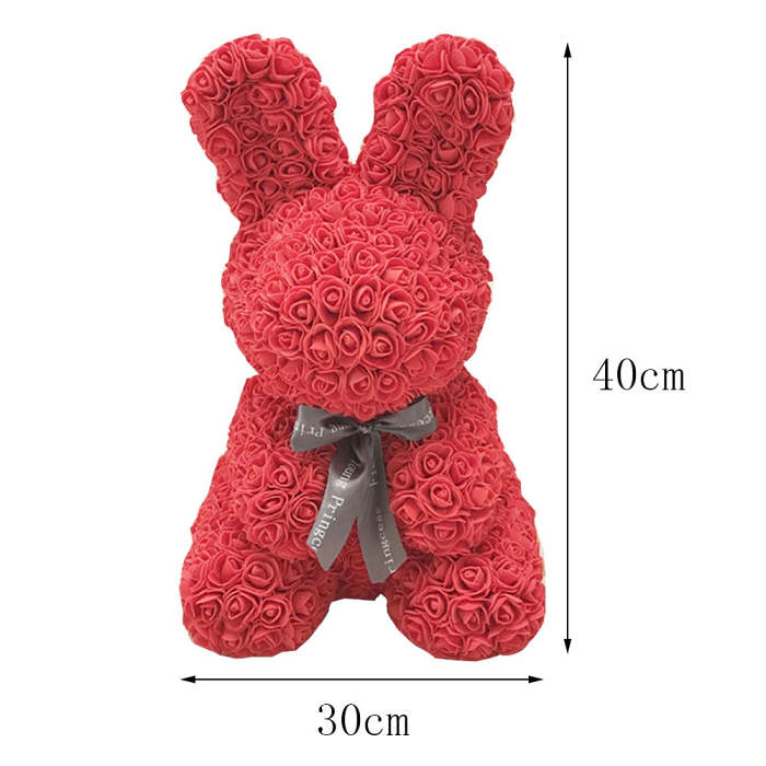 Forever Rose Flower Rabbit