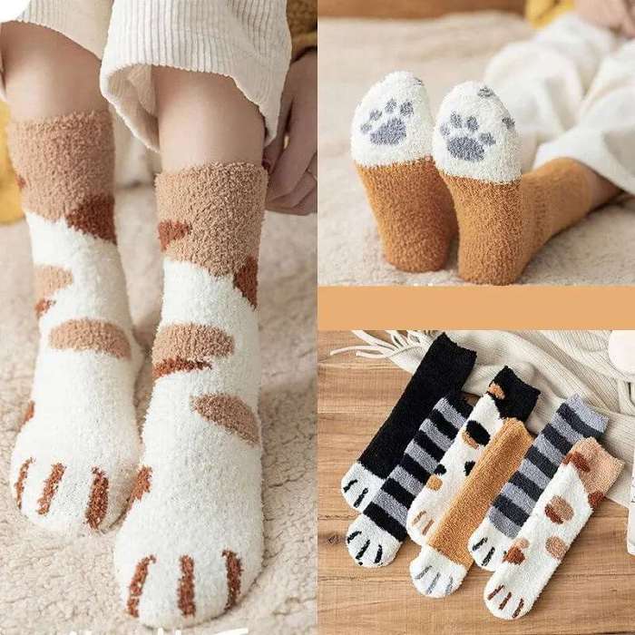 Cat Paw Socks Set