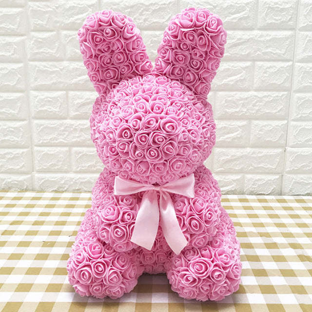Forever Rose Flower Rabbit