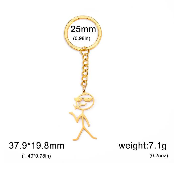 Middle Finger Funny Keychain