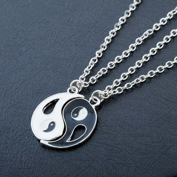Yin and Yang Couple Pendant Necklace [Set of 2]