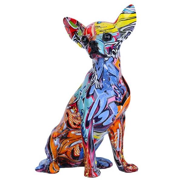 Graffiti Chihuahua Sculpture