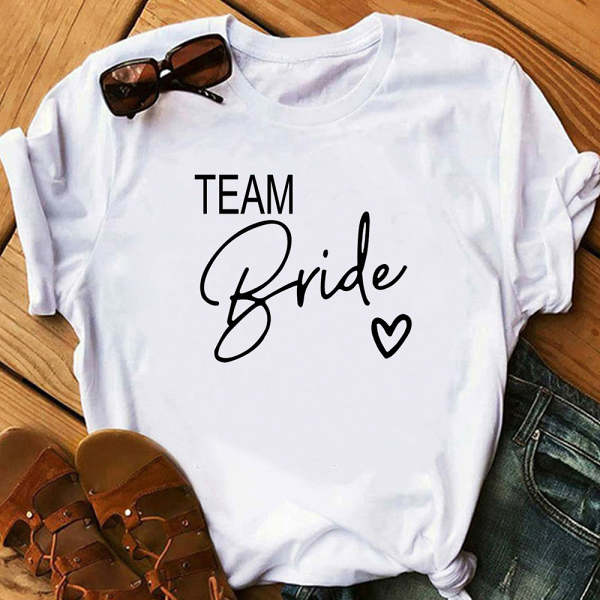 Aesthetic & Cute Team Bride Bridal Party T-Shirt