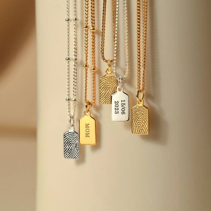 Custom Fingerprint Necklace