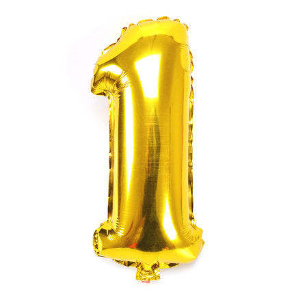 Number Foil Balloons 32 inches Gold Silver and Rose Gold