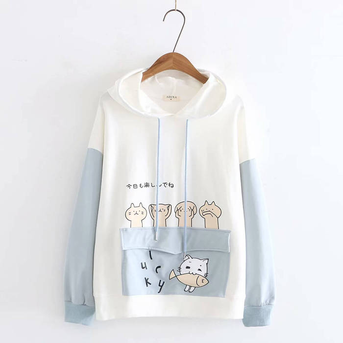 Cats Love Fish Hoodie