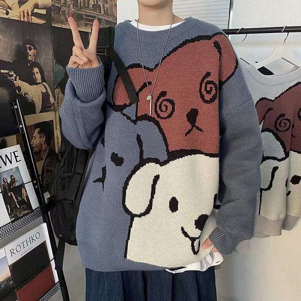 Cartoon Doggie Pullover