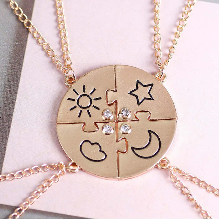 Best Friend Necklaces For 4