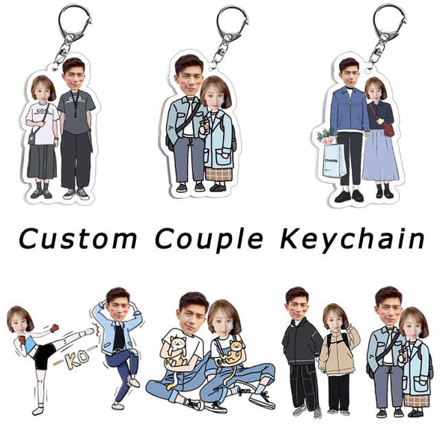 Funny Photo Keychain For Couples