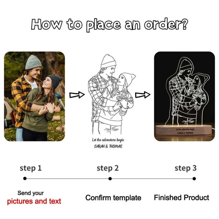 Custom 3D Photo Lamp