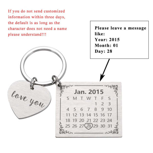 Calendar Keychain