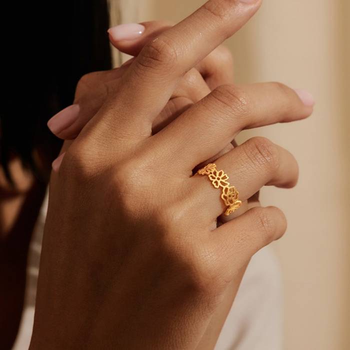 Multiple Birth Flower Ring