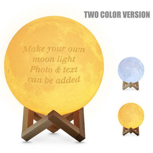 Original 3D Printed Photo Moon Night Lamp