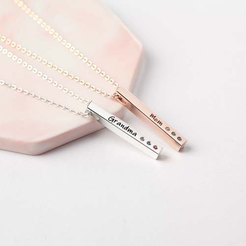 Mothers Necklace With Birthstones