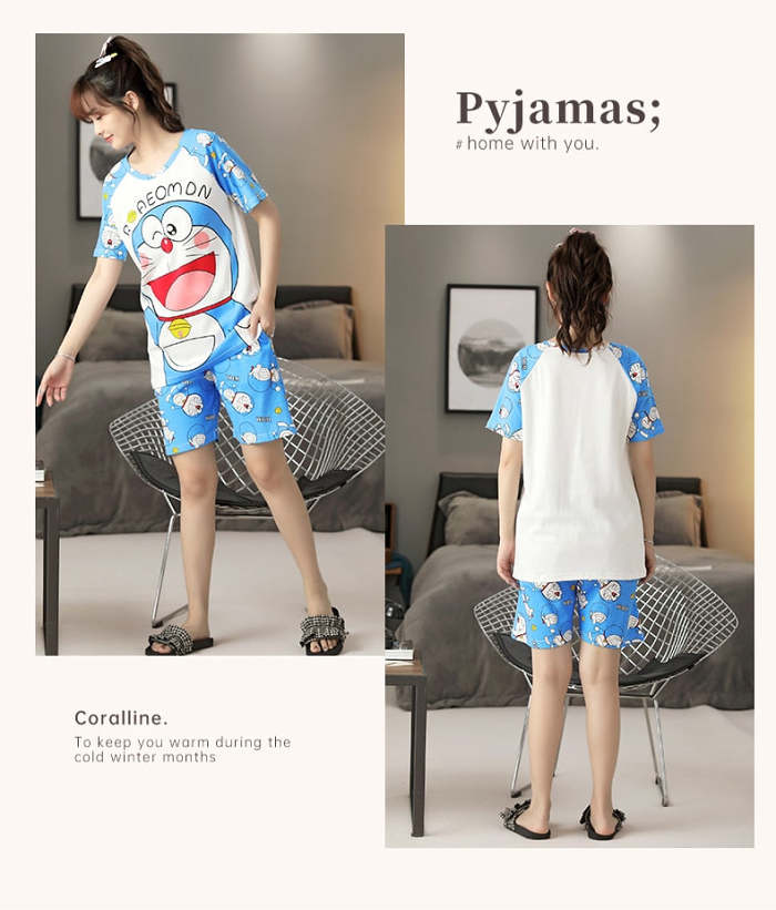 Kawaii Summer Couple Pajamas Sets