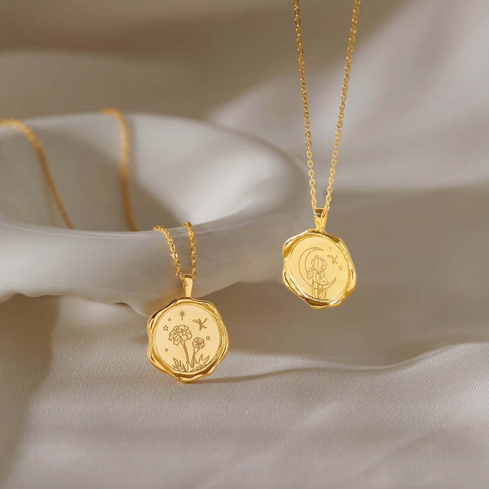 Birth Flower Necklace For Her