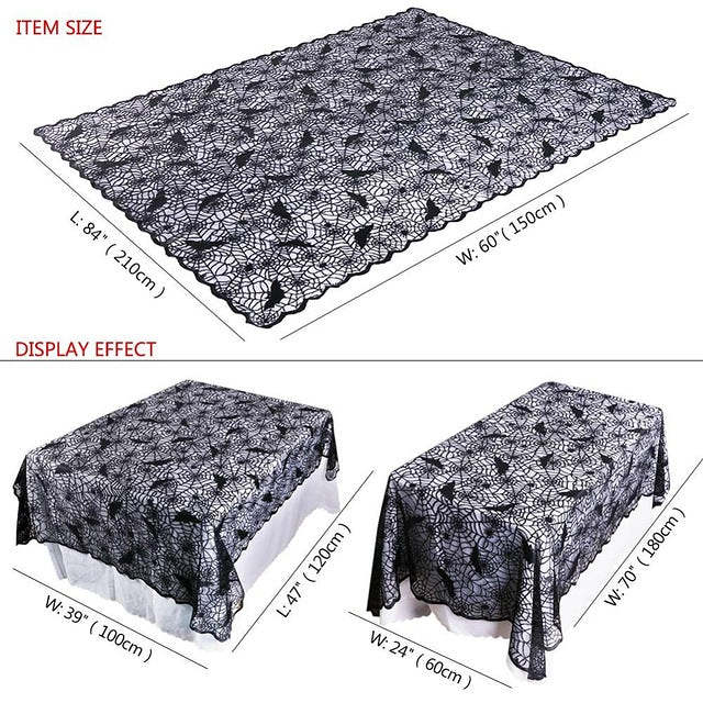 Scary Halloween Decorations Haunted Tablecloth