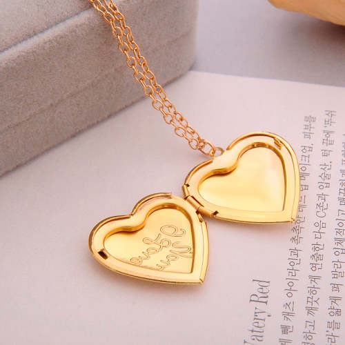 I love you Heart Secret Message Locket