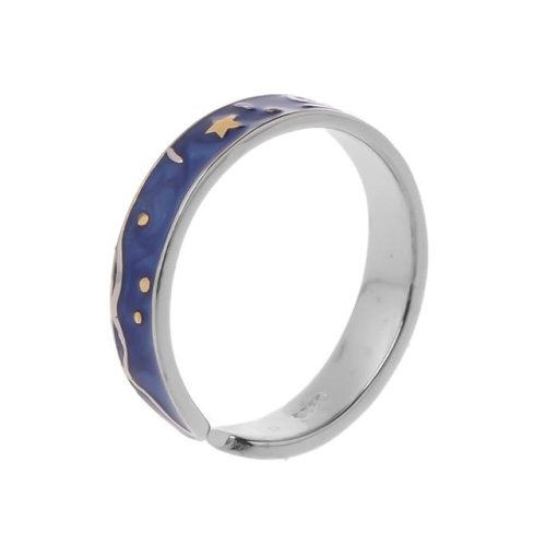 Van Gogh Starry Sky Open Rings