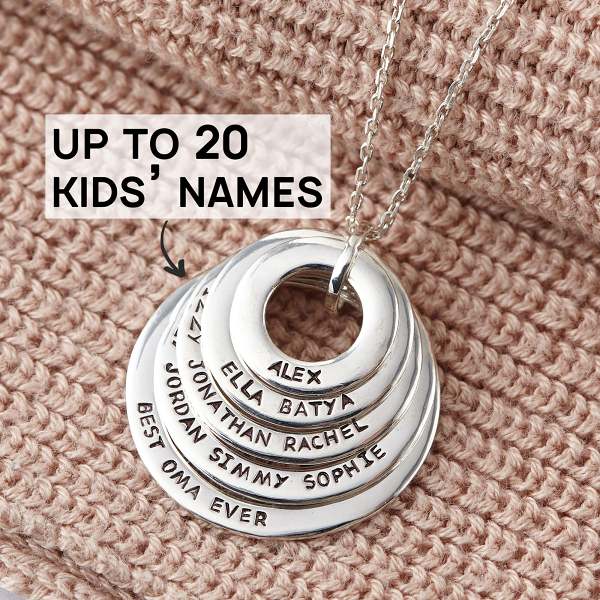Kids Name Necklace For Mom