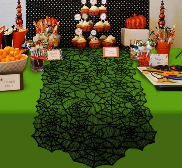 Scary Halloween Decorations Haunted Tablecloth
