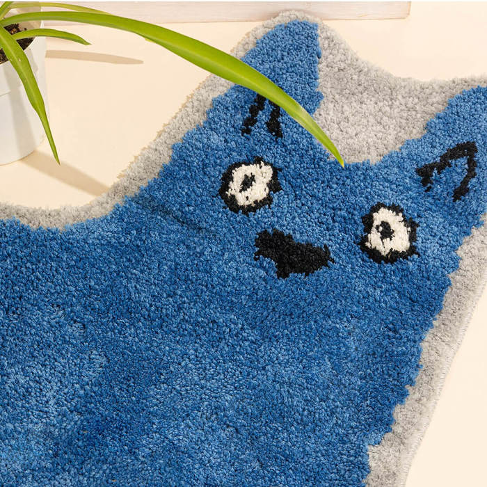 Designer Cat Doodle Rug