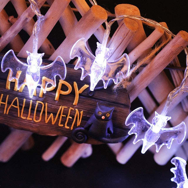 Scary Outdoor Halloween String Lights
