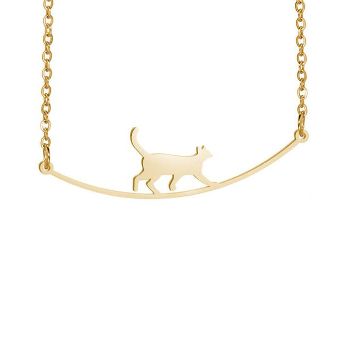 Walking Cat Necklace