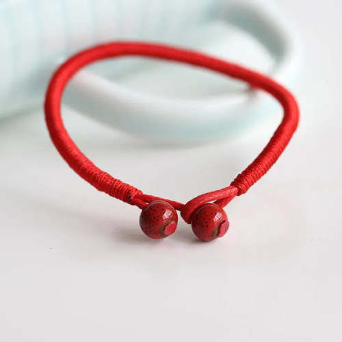 Red Ceramic Beads Lucky Bracelet [Set of 2] - 6 New Colors!