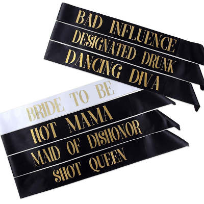 Bride to Be Sash Wedding Bachelorette Party - 7 PCs/lot