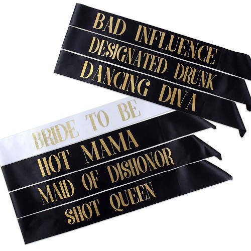 Bride to Be Sash Wedding Bachelorette Party - 7 PCs/lot