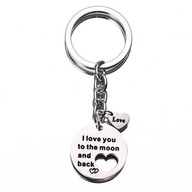 Stainless Steel Family Present Keychains