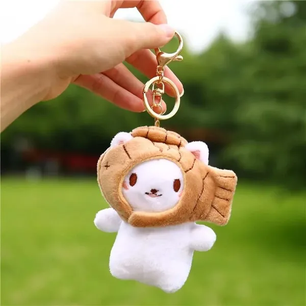 Hat & Cat Keychain Set (1 Pair)