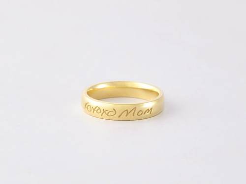 Engraved Handwriting Ring