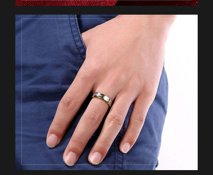 Engraved Couples Promise Rings Set of 2