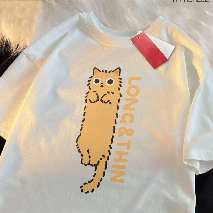 Long & Thin Cat T-Shirt