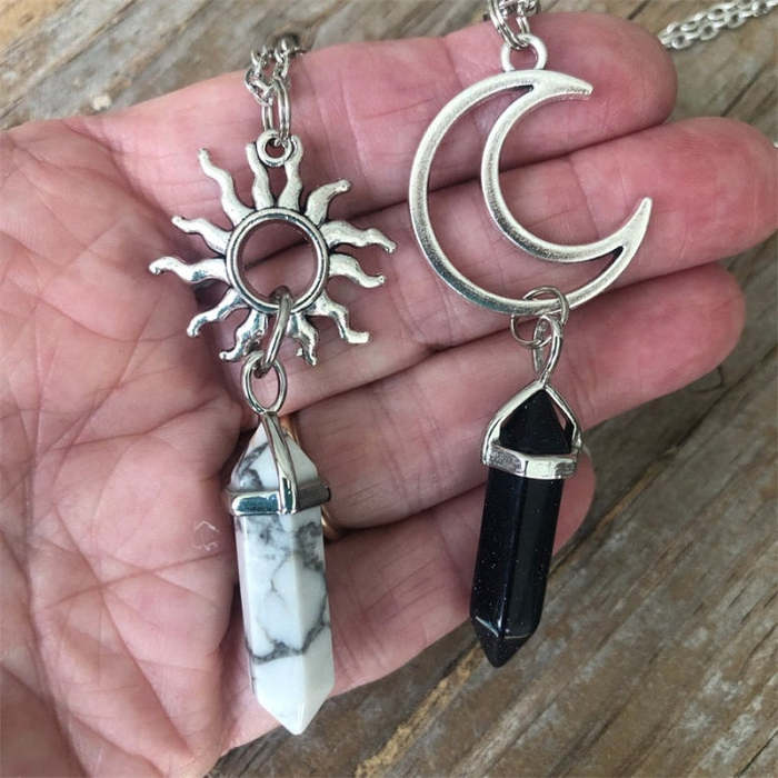 Sun and Moon Necklaces